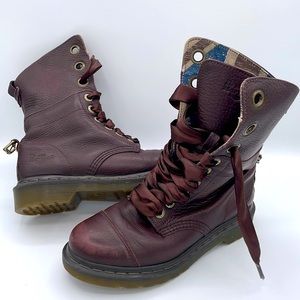 Dr. Martens Aimilie Ribbon Lace Up Fold Over Boots